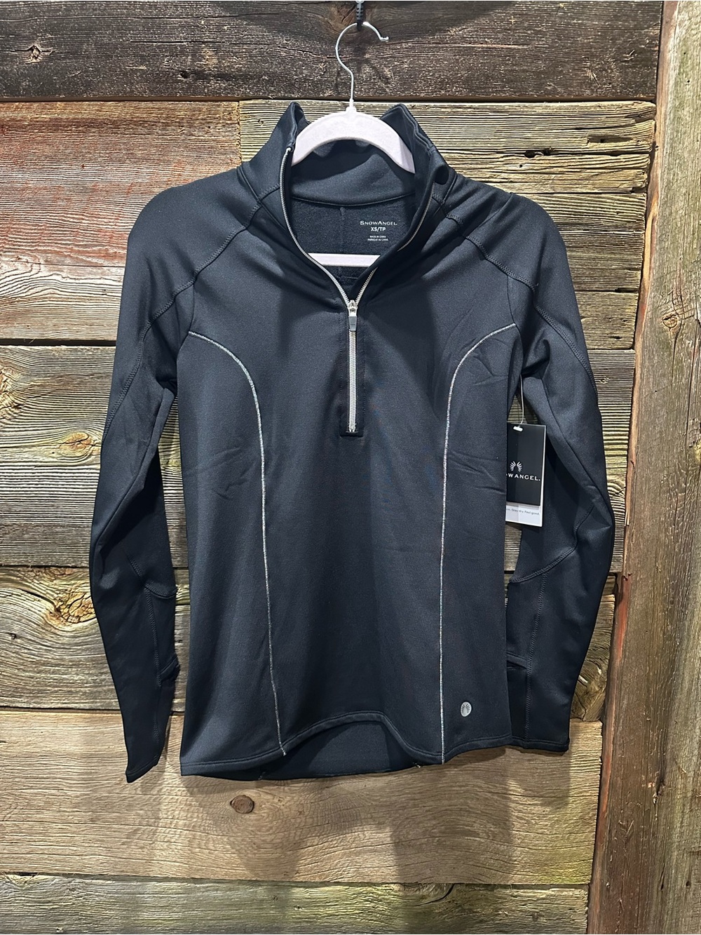 Snow Angel Women's 1/2-Zip Baselayer Top in size XS